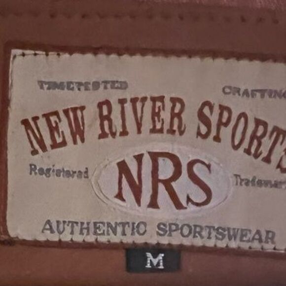 VTG New River Sports Authentic Leather Men's M Utility Chore Jacket UGC4 - Picture 5 of 6
